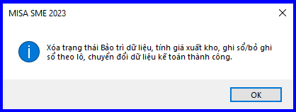 Cách xóa trạng thái bảo trì của dữ liệu kế toán Cách xóa trạng thái bảo trì của dữ liệu kế toán 5