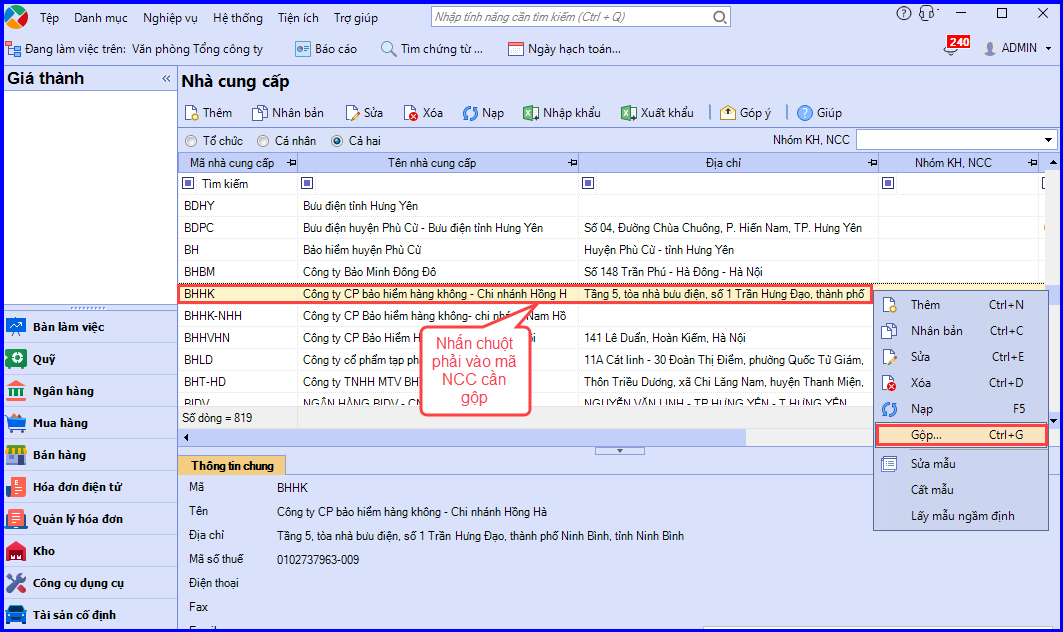 Hướng dẫn gộp nhà cung cấp Hướng dẫn gộp nhà cung cấp 2