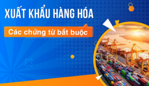 a blue and orange banner with a container ship and a picture of a ship
